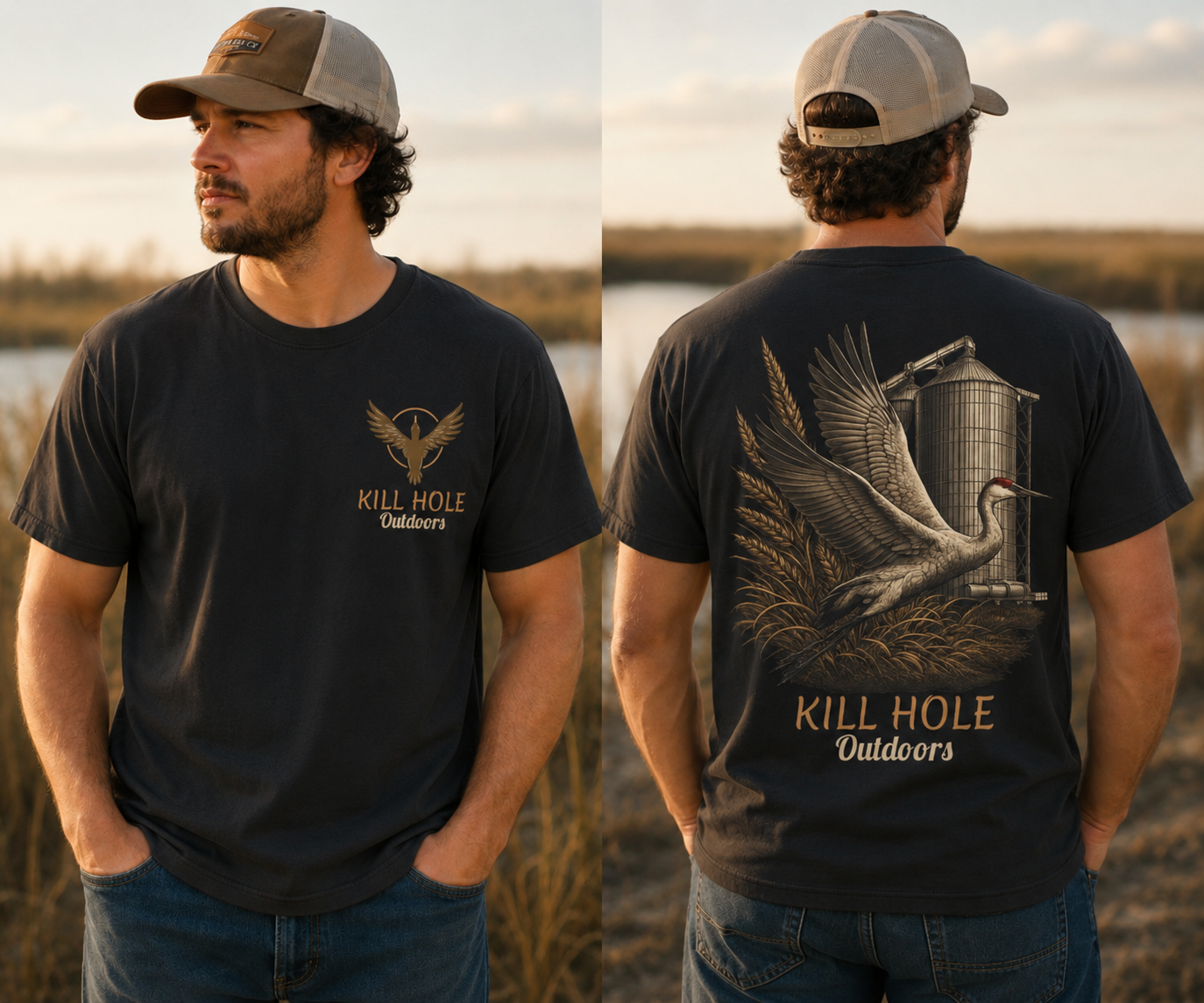 Kill Hole Outdoors Sandhill Crane T-Shirt