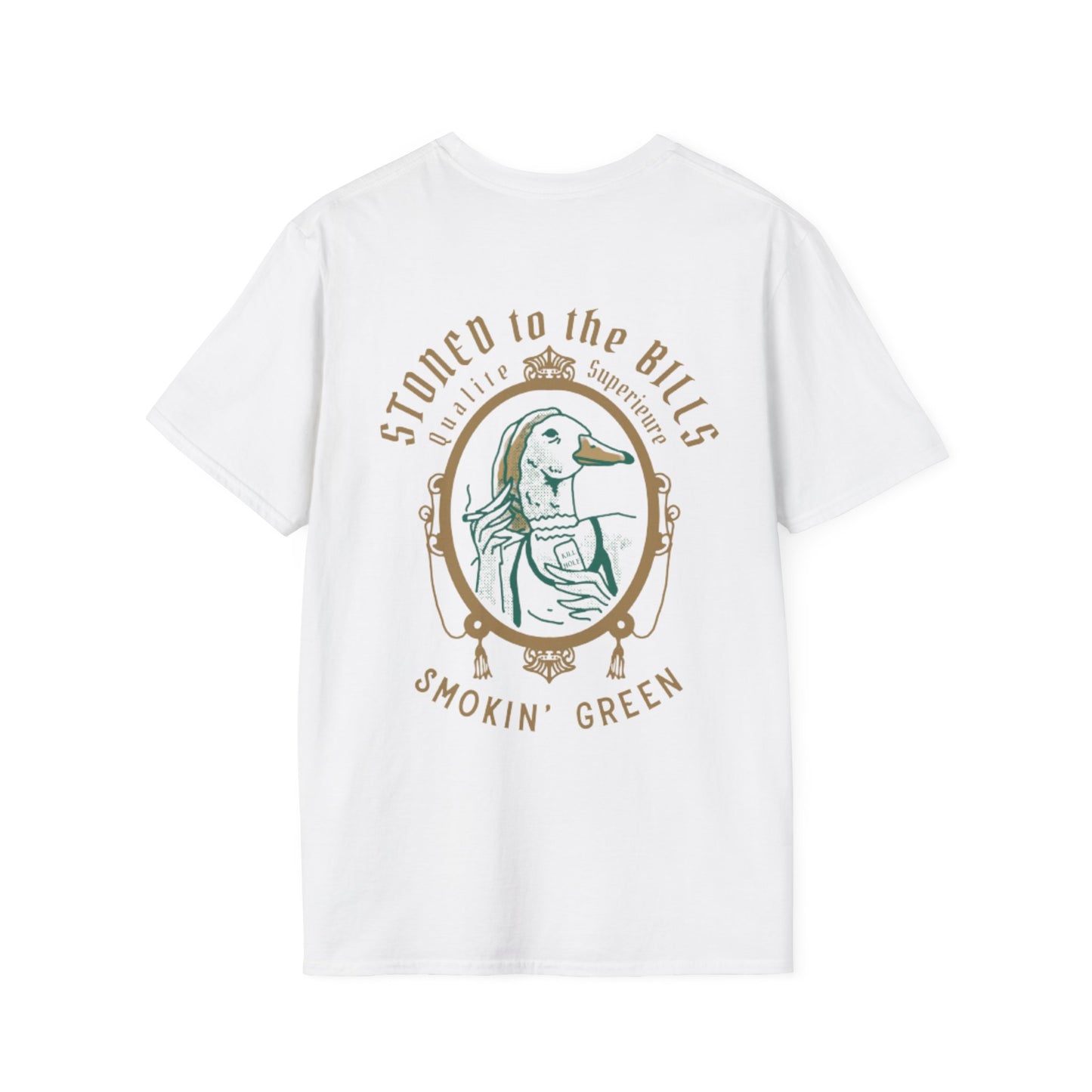 Smoking Green Duck Hunting Unisex Softstyle T-Shirt