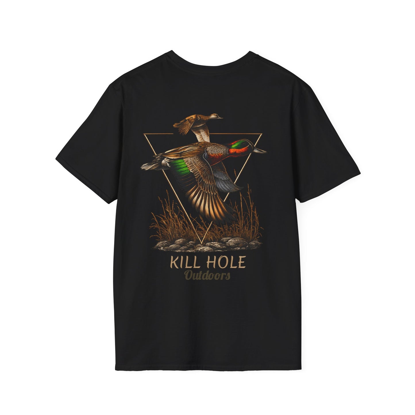 Green Wing Teal Hunting Unisex Softstyle T-Shirt