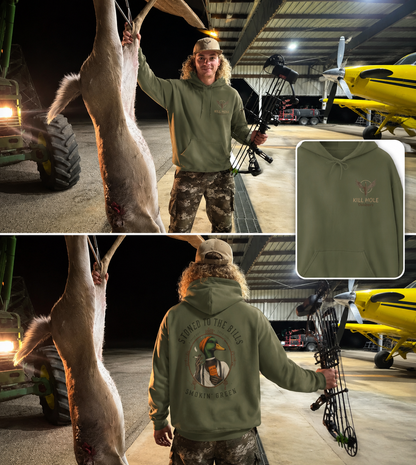 Smokin Green Duck Hunting Unisex Heavy Blend™ Hooded Sweatshirt