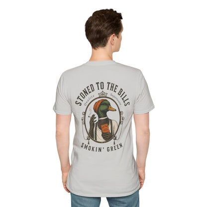 Smoking Green Duck Hunting Unisex Softstyle T-Shirt