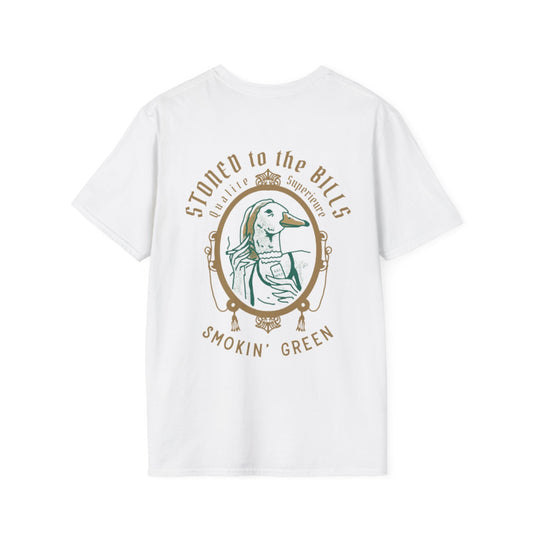 Smoking Green Duck Hunting Unisex Softstyle T-Shirt