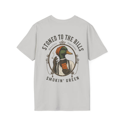 Smoking Green Duck Hunting Unisex Softstyle T-Shirt