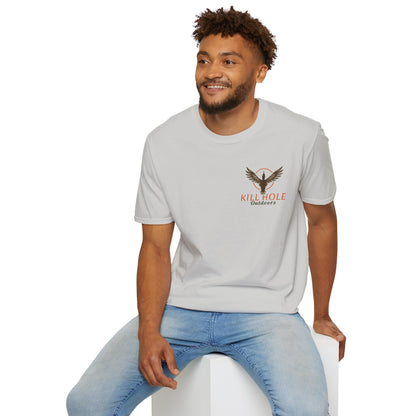 Smoking Green Duck Hunting Unisex Softstyle T-Shirt