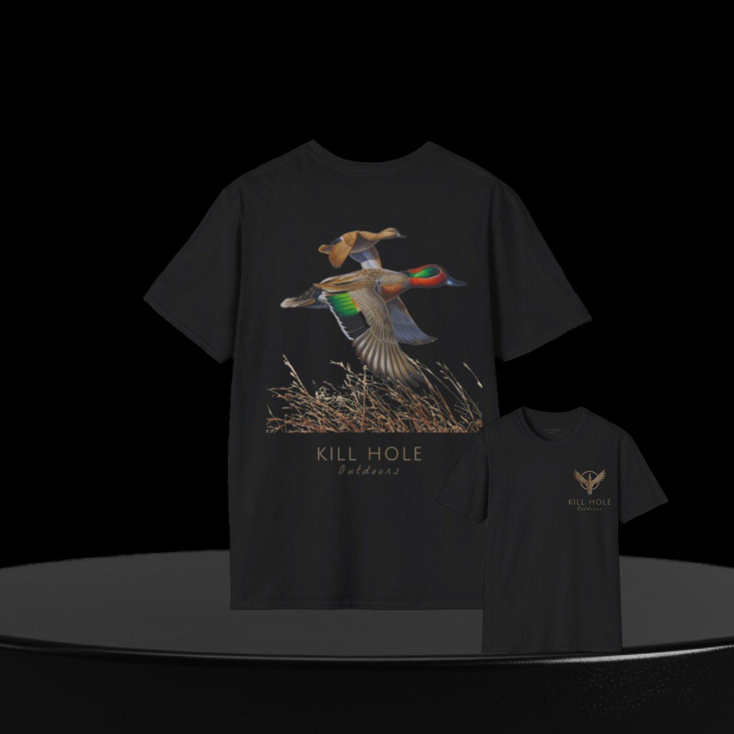 Green Wing Teal Hunting Unisex Softstyle T-Shirt